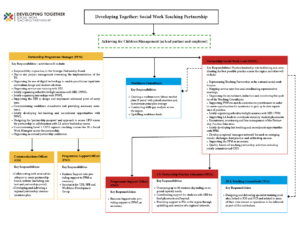 A graphic showing the organisation structure