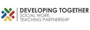 Banner with the Developing Together logo