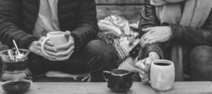 People drinking coffee